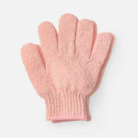 NEW SPA SISTER Cleanse + Purify EXFOLIATING BATHING GLOVES, PINK (2) - Picture 1 of 1